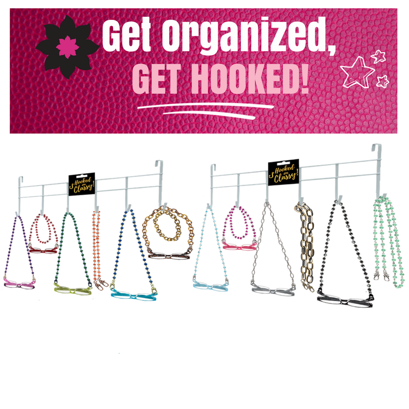 Two "Hooked on CLASSY" Accessories Organizers