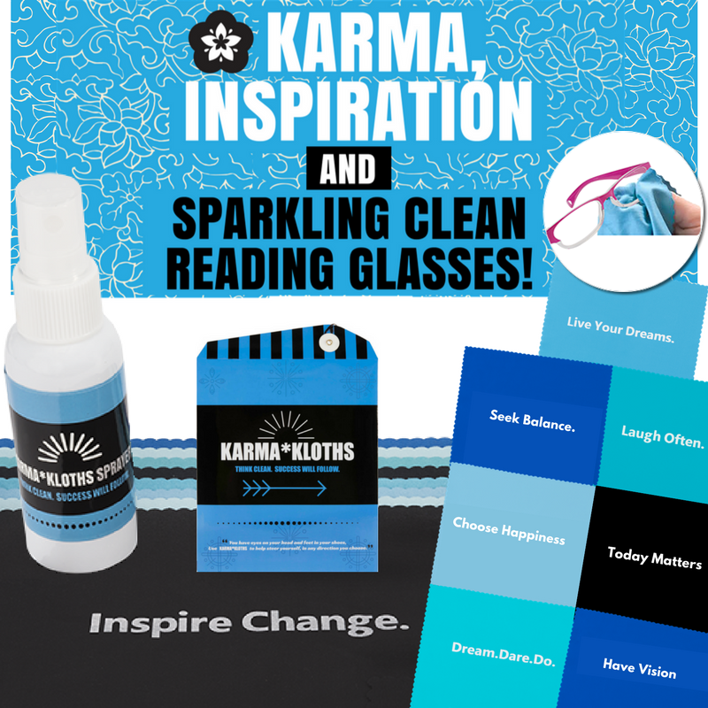 "KARMA" Cleaning Cloths Plus Sprayer Bottle